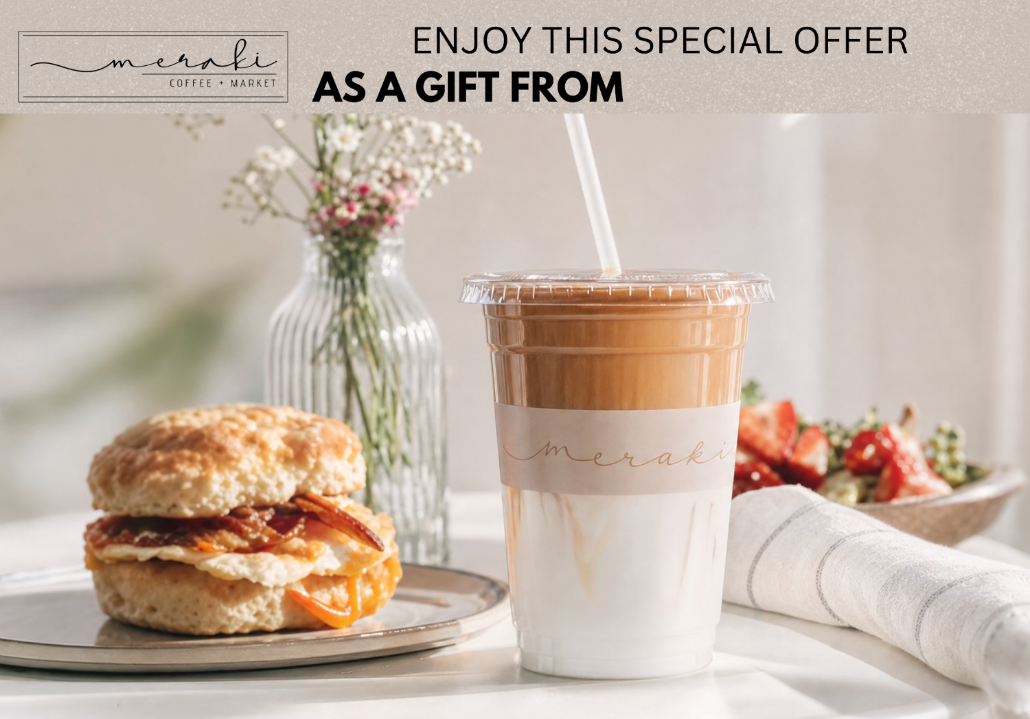 Postcard Front — Meraki Coffee + Market